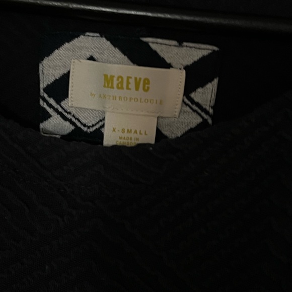 Anthropologie Peplum Style Navy Sweater - Picture 4 of 4